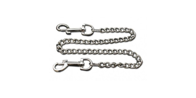 Cadena 38 cm, 1.8 mm Ø, niquelada, 2 ganchos grandes  | 4.1814 √