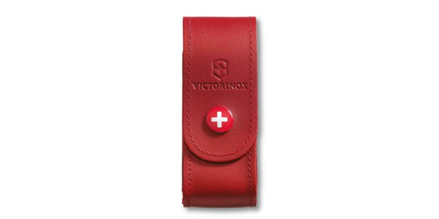 Funda de piel roja con botón para modelos 91 mm (2 a 4 capas) | 4.0520.1 •