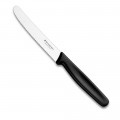 Cuchillo dentado punta redonda para mesa, hoja de 11 cm, negro [5.1333] :