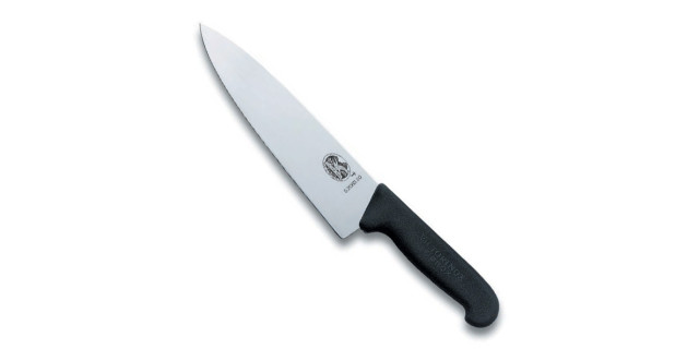 Cuchillo para trinchar hoja extra ancha 20 cm fibrox negro | 5.2063.20 •