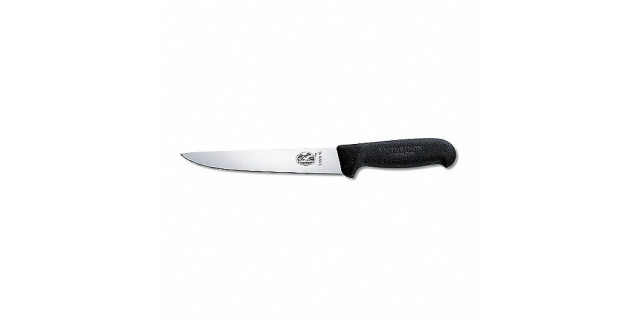 Cuchillo Filetero Recto 18 cm fibrox negro | 5.5503.18 •