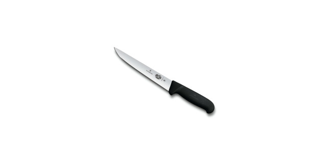 Cuchillo filetero recto 20 cm fibrox negro | 5.5503.20 •