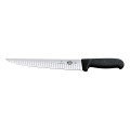 Cuchillo para picar 25 cm borde estriado Fibrox negro  | 5.5523.25 •