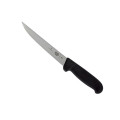 Cuchillo filetero recto 15 cm fibrox negro | 5.6003.15 •