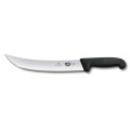 Cuchillo hoja ancha curva 25 cm fibrox negro | 5.7303.25 •