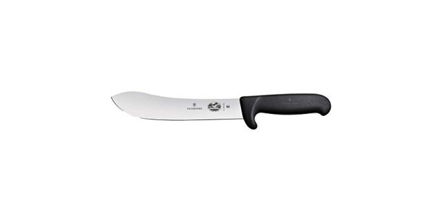 Cuchillo carnicero punta ancha 20 cm negro seguridad | 5.7403.20L •