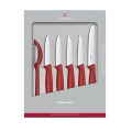 Swiss Classic Juego Cuchillos legumbres,6 pzs,rojo,caja de regalo  | 6.7111.6G :