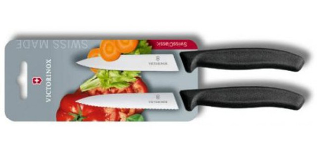 SwissClassic Set cuchillo para verdura liso y dentado 10 cm  | 6.7793.B •