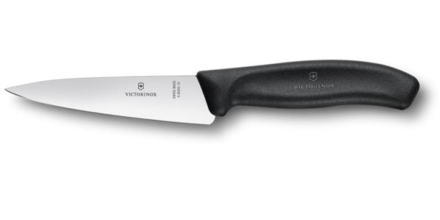 SwissClassic cuchillo de cocina normal 12 cm negro  Blister | 6.8003.12B •