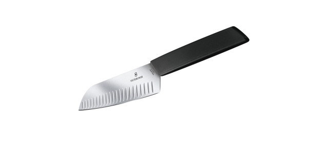 Swiss Modern Cuchillo Santoku alvéolos 17 cm  | 6.9053.17KB | 6.9056.17K6B •