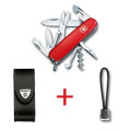 SwissPack Climber + Funda de Piel + Cordón | SP.1.3703.L •