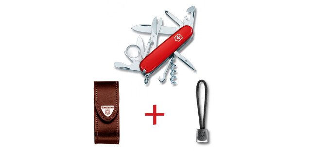 SwissPack Explorer + Funda de Piel + Cordón | SP.1.6703.L •