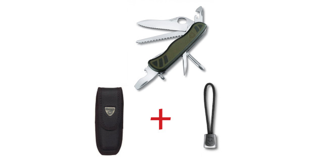 SwissPack Soldado Suizo + Funda de Nylon + Cordón | SP.0.8461.MWCH.N •