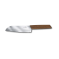 Swiss Modern Cuchillo Santoku de nogal con alvéolos | 6.9050.17KG •